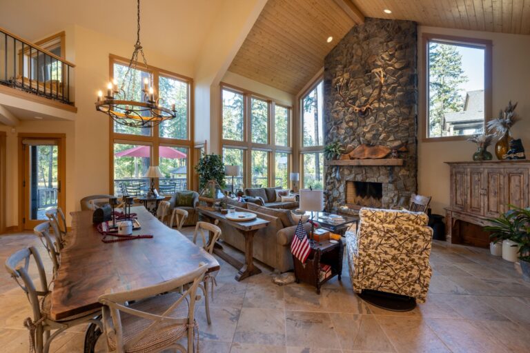 An open-concept living and dining space designed for warmth, elegance, and unforgettable gatherings.